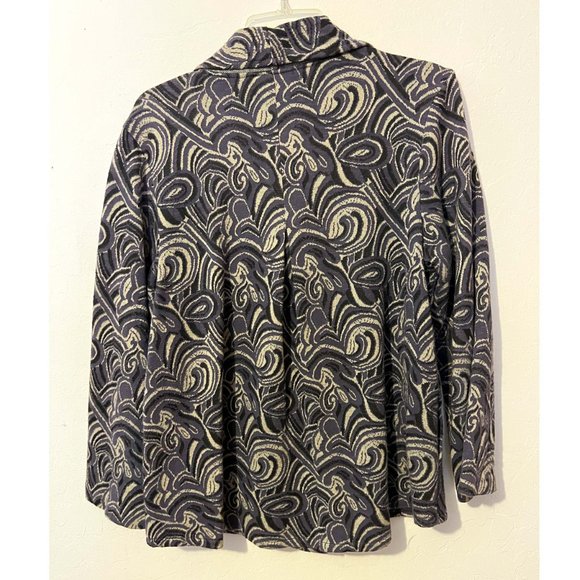 Habitat Clothes to Live In Cotton Blend Paisley Jacquard Swing Jacket, Sz M - Picture 8 of 9